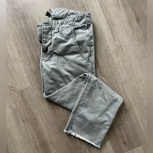 NSF Gray cropped raw edge trouser- 24